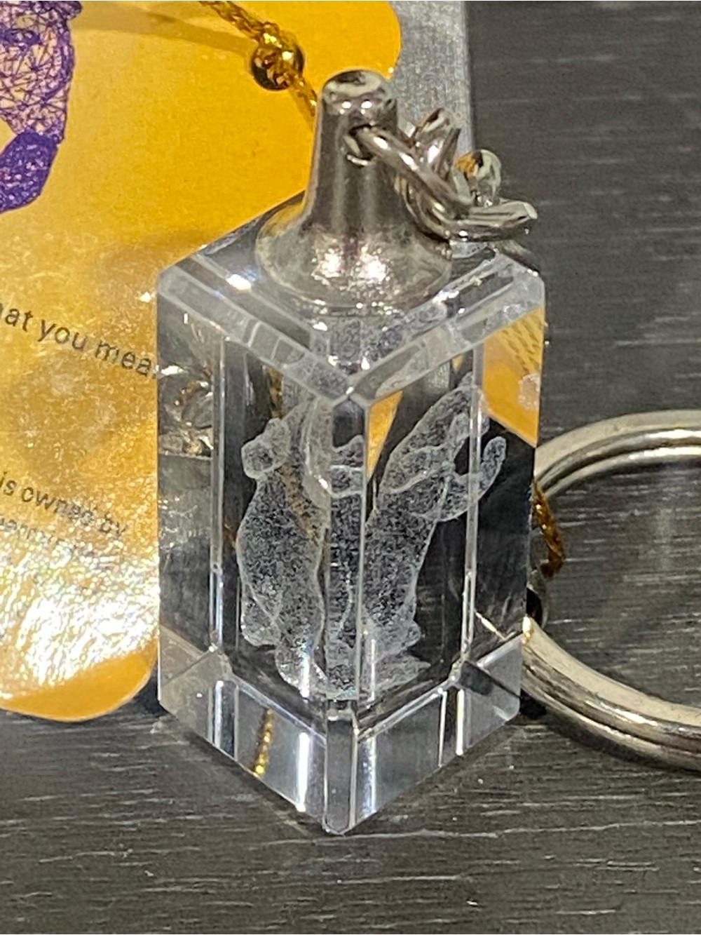 New collectible Blue Bear Sculpture keychain
